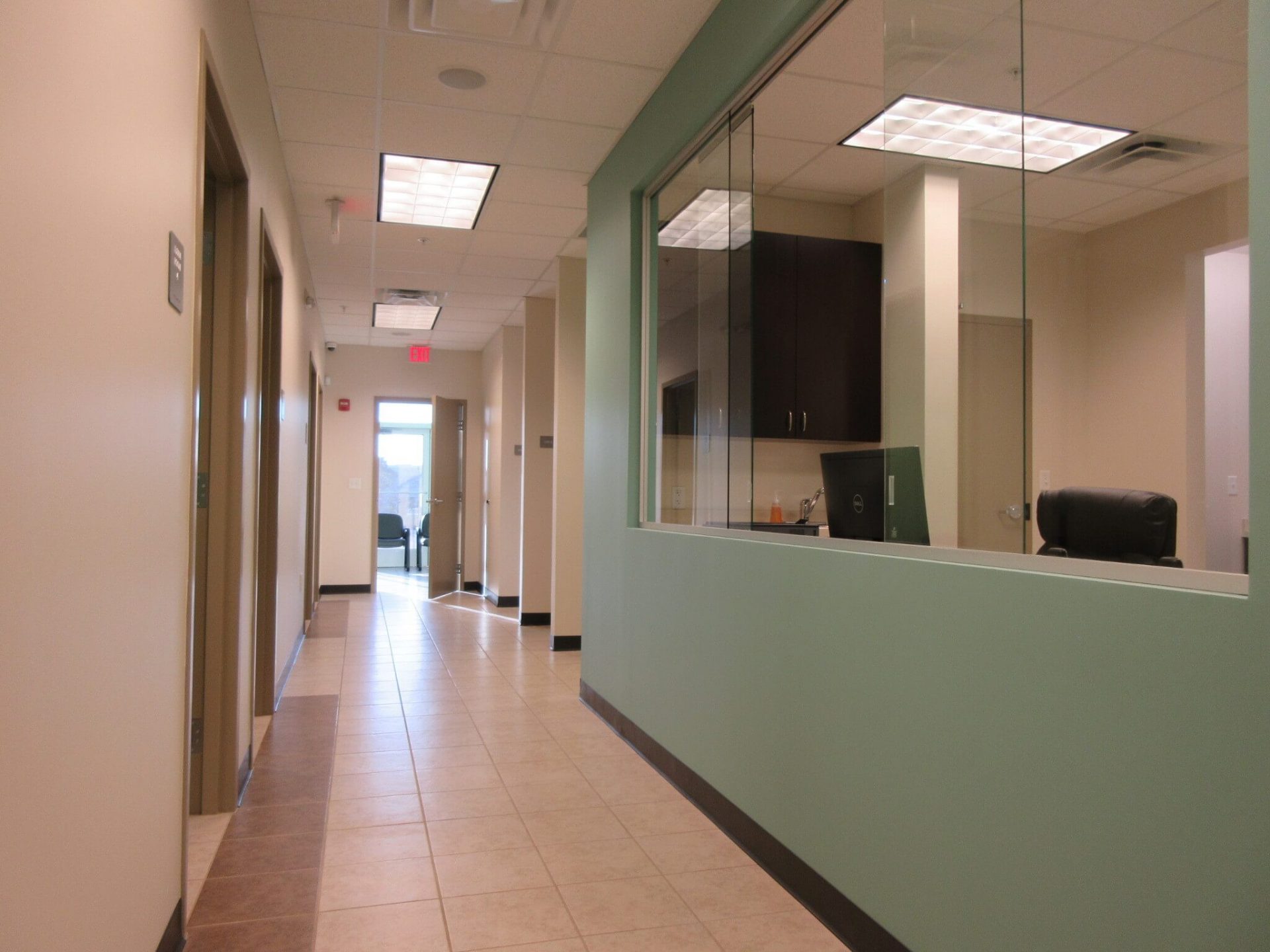 The hallways of Clermont Urgent Care